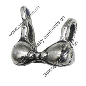 Pendant/Charm, Zinc Alloy Jewelry Findings, Lead-free, underskirt 14x15mm, Sold by Bag