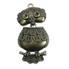 Pendant/Charm, Zinc Alloy Jewelry Findings, Lead-free, Animal 30x60mm, Sold by PC