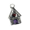 Zinc Alloy Enamel Pendant, Nickel-free & Lead-free, 9x15mm, Sold by PC