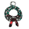 Zinc Alloy Enamel Pendant, Nickel-free & Lead-free, 10x17mm, Sold by PC