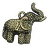 Pendant/Charm, Zinc Alloy Jewelry Findings, Lead-free, Animal 27x26mm, Sold by Bag