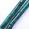 Gemstone beads, chtysocolla (dyed), tube, 4x13mm, Sold per 16-inch Strand