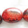 Gemstone beads, purple chtysocolla (dyed), oval, 18x25mm, Sold per 16-inch Strand