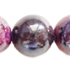 Gemstone beads, chtysocolla, round, 18mm, Sold per 16-inch Strand