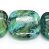 Gemstone beads, chtysocolla, cube, 25x25mm, Sold per 16-inch Strand 