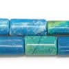 Gemstone beads, chtysocolla, rectangle, 8x16mm, Sold per 16-inch Strand