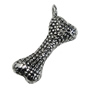 Pendant/Charm, Zinc Alloy Jewelry Findings, Lead-free, Bone 8x20mm, Sold by Bag