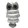 Pendant/Charm, Zinc Alloy Jewelry Findings, Lead-free, Animal 46x28mm, Sold by PC