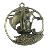 Pendant/Charm, Zinc Alloy Jewelry Findings, Lead-free,38mm, Sold by Bag