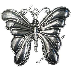 Pendant/Charm, Zinc Alloy Jewelry Findings, Lead-free, Animal 67x54mm, Sold by PC