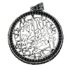 Pendant/Charm, Zinc Alloy Jewelry Findings, Lead-free, 38mm, Sold by PC