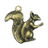 Pendant/Charm, Zinc Alloy Jewelry Findings, Lead-free, Animal 22x22mm, Sold by Bag