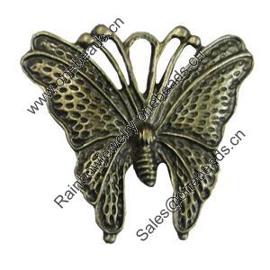 Pendant/Charm, Zinc Alloy Jewelry Findings, Lead-free, Animal 32x39mm, Sold by Bag