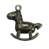 Pendant/Charm, Zinc Alloy Jewelry Findings, Lead-free, Animal 23x24mm, Sold by Bag