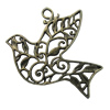 Pendant/Charm, Zinc Alloy Jewelry Findings, Lead-free, Animal 35x30mm, Sold by Bag