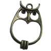 Pendant/Charm, Zinc Alloy Jewelry Findings, Lead-free, Animal 23x35mm, Sold by Bag