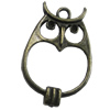 Pendant/Charm, Zinc Alloy Jewelry Findings, Lead-free, Animal 23x35mm, Sold by Bag