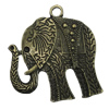 Pendant/Charm, Zinc Alloy Jewelry Findings, Lead-free, Animal 40x45mm, Sold by PC