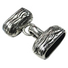 Clasps, Zinc Alloy Jewelry Findings Lead-free, 39x26mm, Hole:21x7mm, Sold by KG 