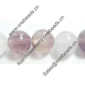 Gemstone beads, fluorite, round, 4mm, Sold per 7-7.5 inch Strand