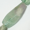 Gemstone beads, fluorite, twist, 14x30mm, Sold per 16-inch Strand 