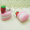 Handmade Fimo Earring, Bead size:10-15mm, Sold by Dozen 