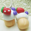 Handmade Fimo Earring, Bead size:10-15mm, Sold by Dozen 