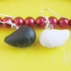 Handmade Fimo Earring, Bead size:10-15mm, Sold by Dozen 