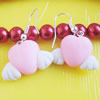 Handmade Fimo Earring, Bead size:10-15mm, Sold by Dozen 