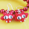 Handmade Fimo Earring, Bead size:10-15mm, Sold by Dozen 