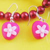 Handmade Fimo Earring, Bead size:10-15mm, Sold by Dozen 