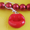 Handmade Fimo Earring, Bead size:10-15mm, Sold by Dozen 