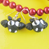 Handmade Fimo Earring, Bead size:10-15mm, Sold by Dozen 