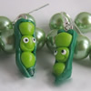 Handmade Fimo Earring, Bead size:10-15mm, Sold by Dozen 