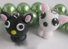 Handmade Fimo Earring, Bead size:10-15mm, Sold by Dozen 