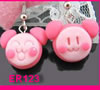 Handmade Fimo Earring, Bead size:10-15mm, Sold by Dozen 