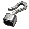 Zinc Alloy Cord End Caps, lead-free, 25x9mm, hole:7x4mm, Sold by Bag