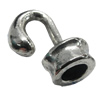 Zinc Alloy Cord End Caps, lead-free, 23x11mm, hole:7mm, Sold by Bag