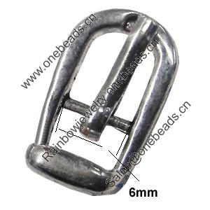 Clasps, Zinc Alloy Jewelry Findings Lead-free, 18x10mm, Sold by Bag 