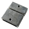 Magnetic Clasps, Zinc Alloy Jewelry Findings Lead-free, 20x17mm, Hole:14x3mm, Sold by Bag