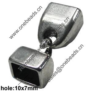 Clasps, Zinc Alloy Jewelry Findings Lead-free, 33x13mm, Hole:10x7mm, Sold by KG 