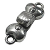 Clasps, Zinc Alloy Jewelry Findings Lead-free, 22x7mm, Hole:1.5mm, Sold by Bag 