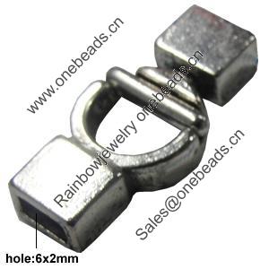 Clasps, Zinc Alloy Jewelry Findings Lead-free, 29x19mm, Hole:6x2mm, Sold by KG