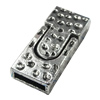 Clasps, Zinc Alloy Jewelry Findings Lead-free, 30x13mm, Hole:10x3mm, Sold by Bag 