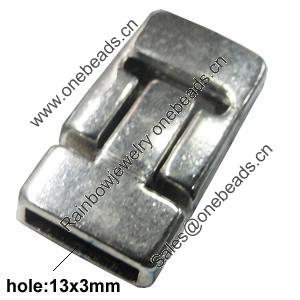 Clasps, Zinc Alloy Jewelry Findings Lead-free, 30x17mm, Hole:13x3mm, Sold by Bag 