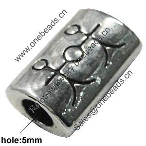 Slider, Zinc Alloy Bracelet Findinds, Lead-free, 11x18mm, Hole:5mm, Sold by KG