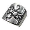 Slider, Zinc Alloy Bracelet Findinds, Lead-free, 15x15mm, Hole:12x8mm, Sold by KG