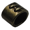 Slider, Zinc Alloy Bracelet Findinds, Lead-free, 13x10mm, Hole:10x7mm, Sold by KG 