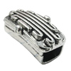 Slider, Zinc Alloy Bracelet Findinds, Lead-free, 18x29mm, Hole:10x7mm, Sold by KG 