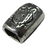 Slider, Zinc Alloy Bracelet Findinds, Lead-free, 20x15mm, Hole:10x7mm, Sold by Bag KG